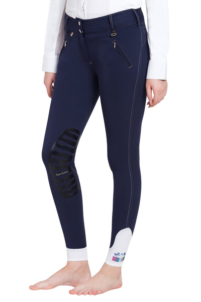 Equine Couture Ladies Beatta Silicone Knee Patch Breeches_23