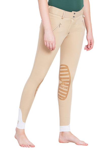 Equine Couture Ladies Beatta Silicone Knee Patch Breeches_29