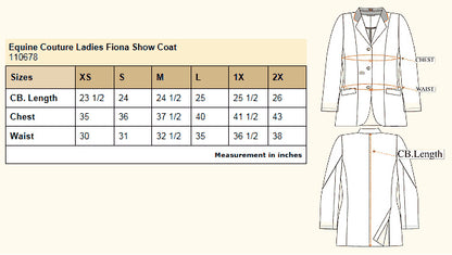 Equine Couture Ladies Fiona Show Coat_4099