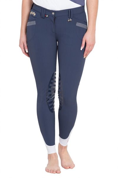 Equine Couture Ladies Sarah Silicone Knee Patch Breeches_176