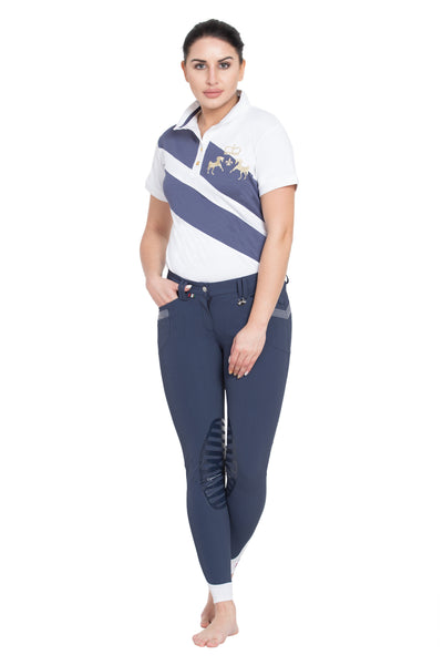 Equine Couture Ladies Sarah Silicone Knee Patch Breeches_179