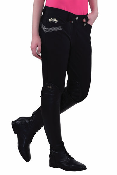 Equine Couture Ladies Sarah Silicone Knee Patch Breeches_183