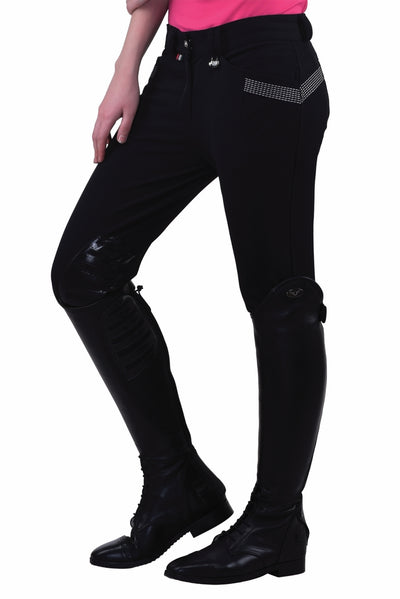 Equine Couture Ladies Sarah Silicone Knee Patch Breeches_184