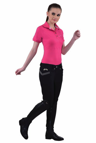 Equine Couture Ladies Sarah Silicone Knee Patch Breeches_181