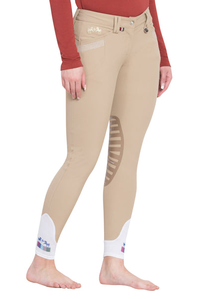 Equine Couture Ladies Sarah Silicone Knee Patch Breeches_188