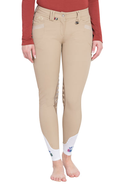 Equine Couture Ladies Sarah Silicone Knee Patch Breeches_187