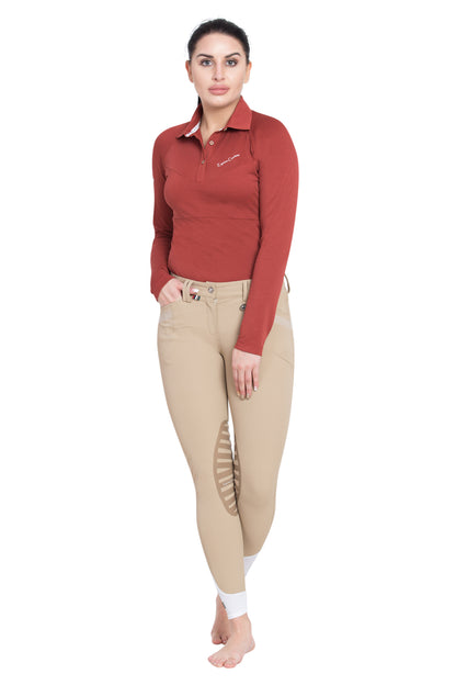 Equine Couture Ladies Sarah Silicone Knee Patch Breeches_190