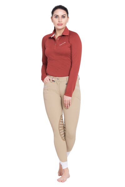 Equine Couture Ladies Sarah Silicone Knee Patch Breeches_190