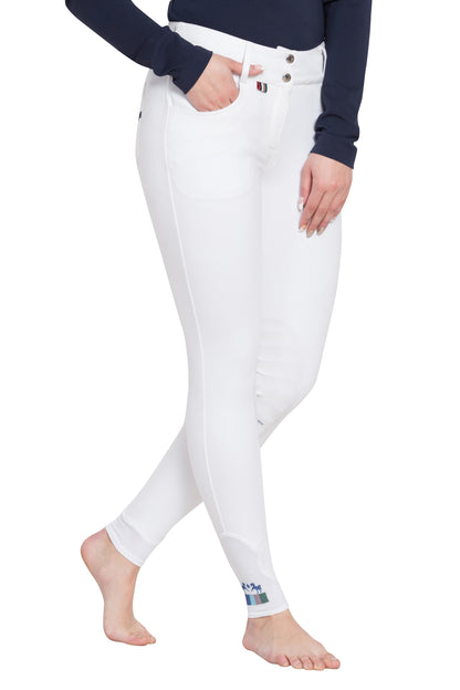 Equine Couture Ladies Sophie Silicone Knee Patch Breeches_194
