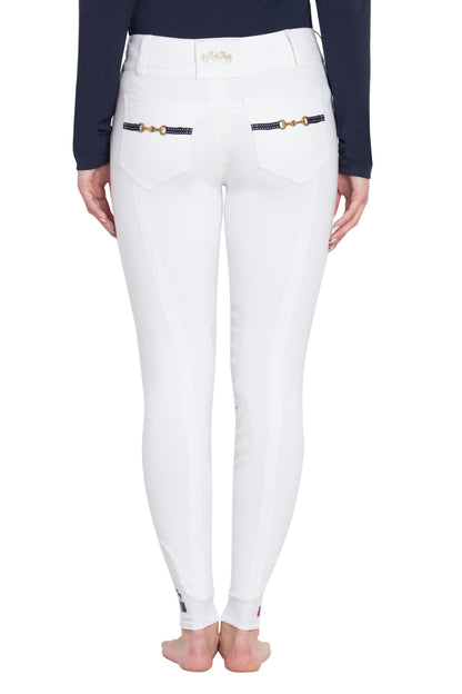 Equine Couture Ladies Sophie Silicone Knee Patch Breeches_195