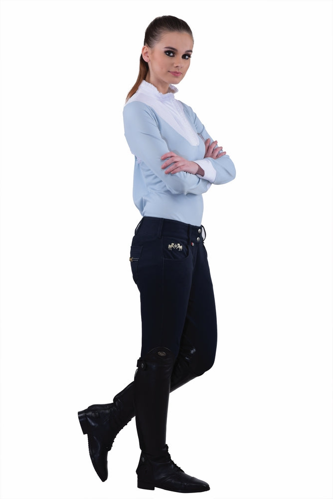 Equine Couture Ladies Sophie Silicone Knee Patch Breeches_201