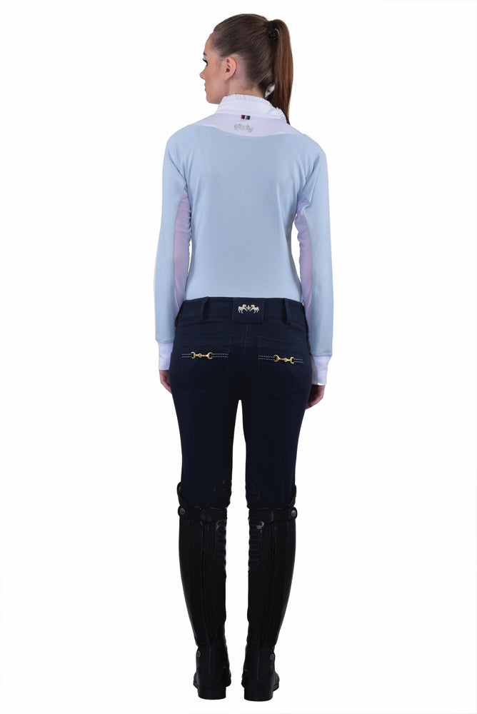 Equine Couture Ladies Sophie Silicone Knee Patch Breeches_203