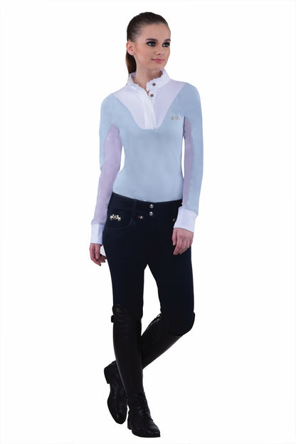 Equine Couture Ladies Sophie Silicone Knee Patch Breeches_200