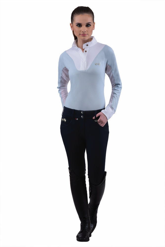 Equine Couture Ladies Sophie Silicone Knee Patch Breeches_198