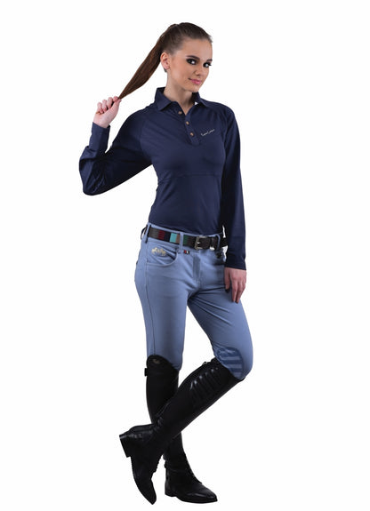 Equine Couture Ladies Sophie Silicone Knee Patch Breeches_207