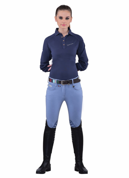 Equine Couture Ladies Sophie Silicone Knee Patch Breeches_206