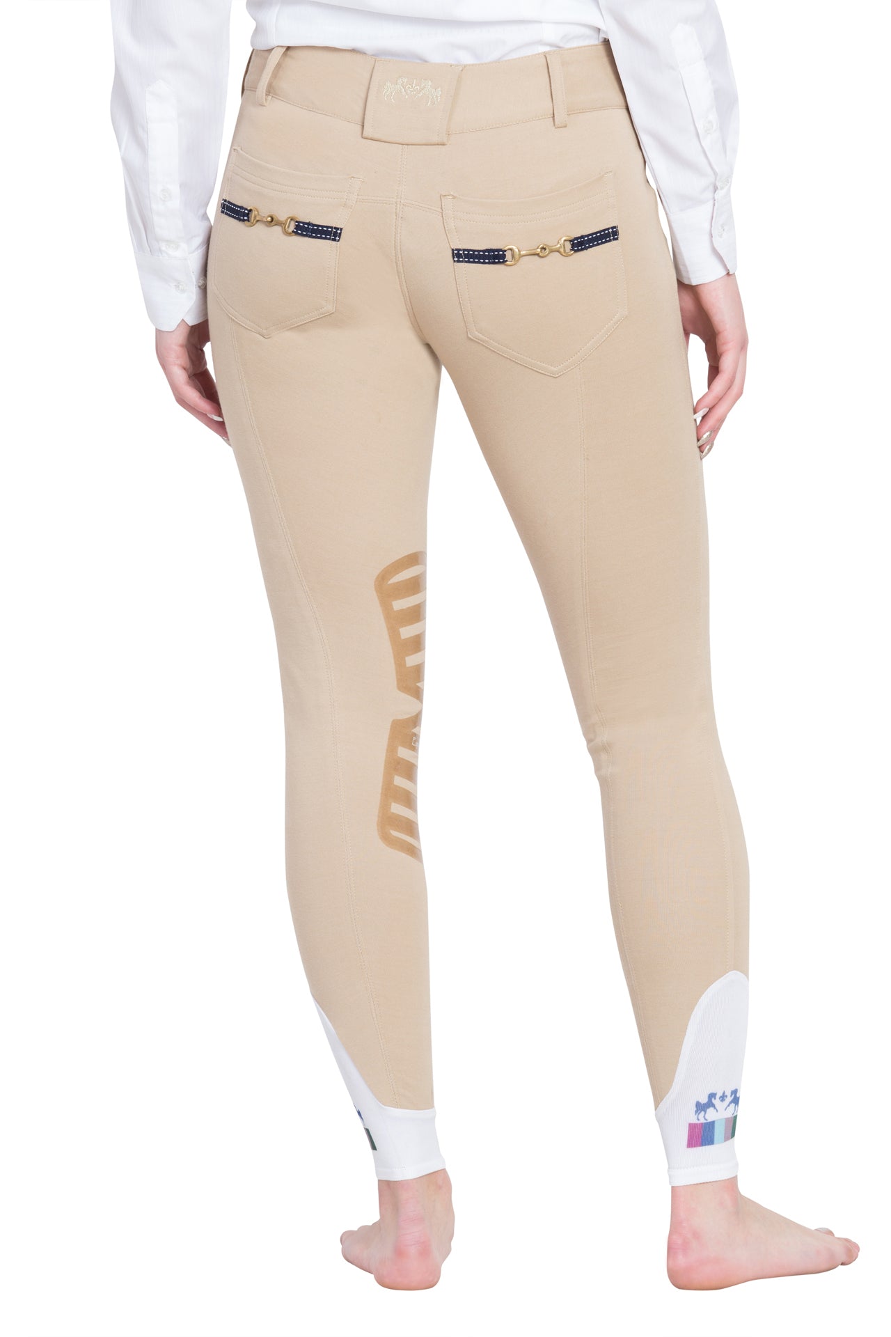 Equine Couture Ladies Sophie Silicone Knee Patch Breeches_219