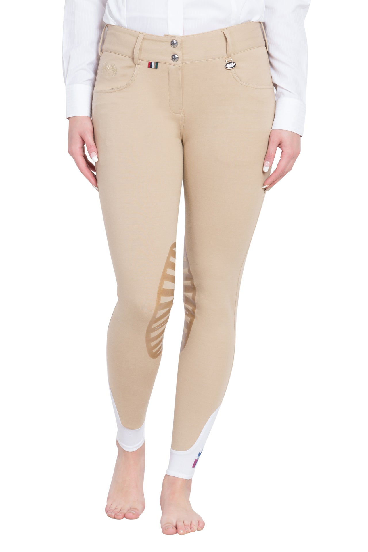 Equine Couture Ladies Sophie Silicone Knee Patch Breeches_217