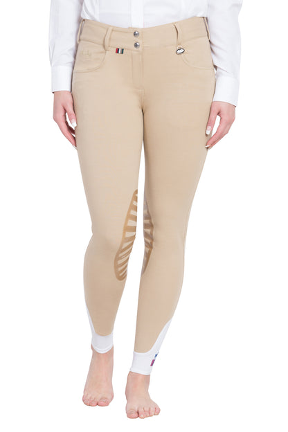 Equine Couture Ladies Sophie Silicone Knee Patch Breeches_217