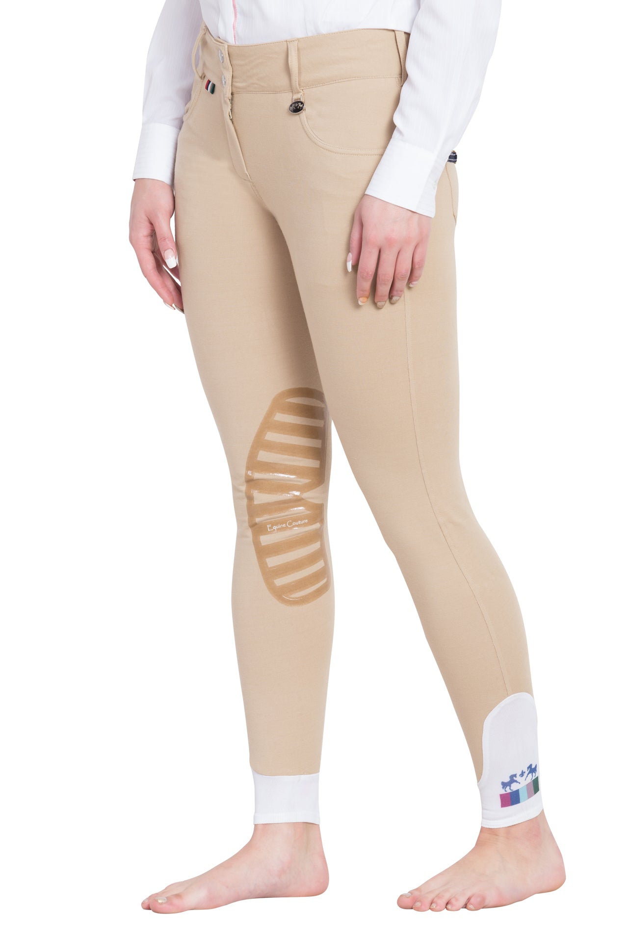 Equine Couture Ladies Sophie Silicone Knee Patch Breeches_216