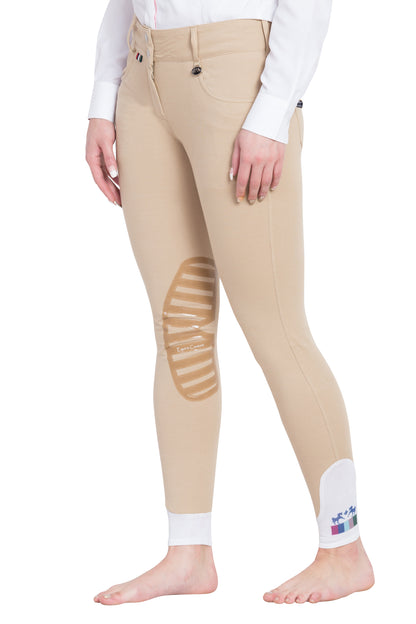 Equine Couture Ladies Sophie Silicone Knee Patch Breeches_216