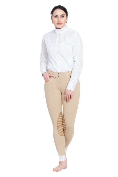 Equine Couture Ladies Sophie Silicone Knee Patch Breeches_220