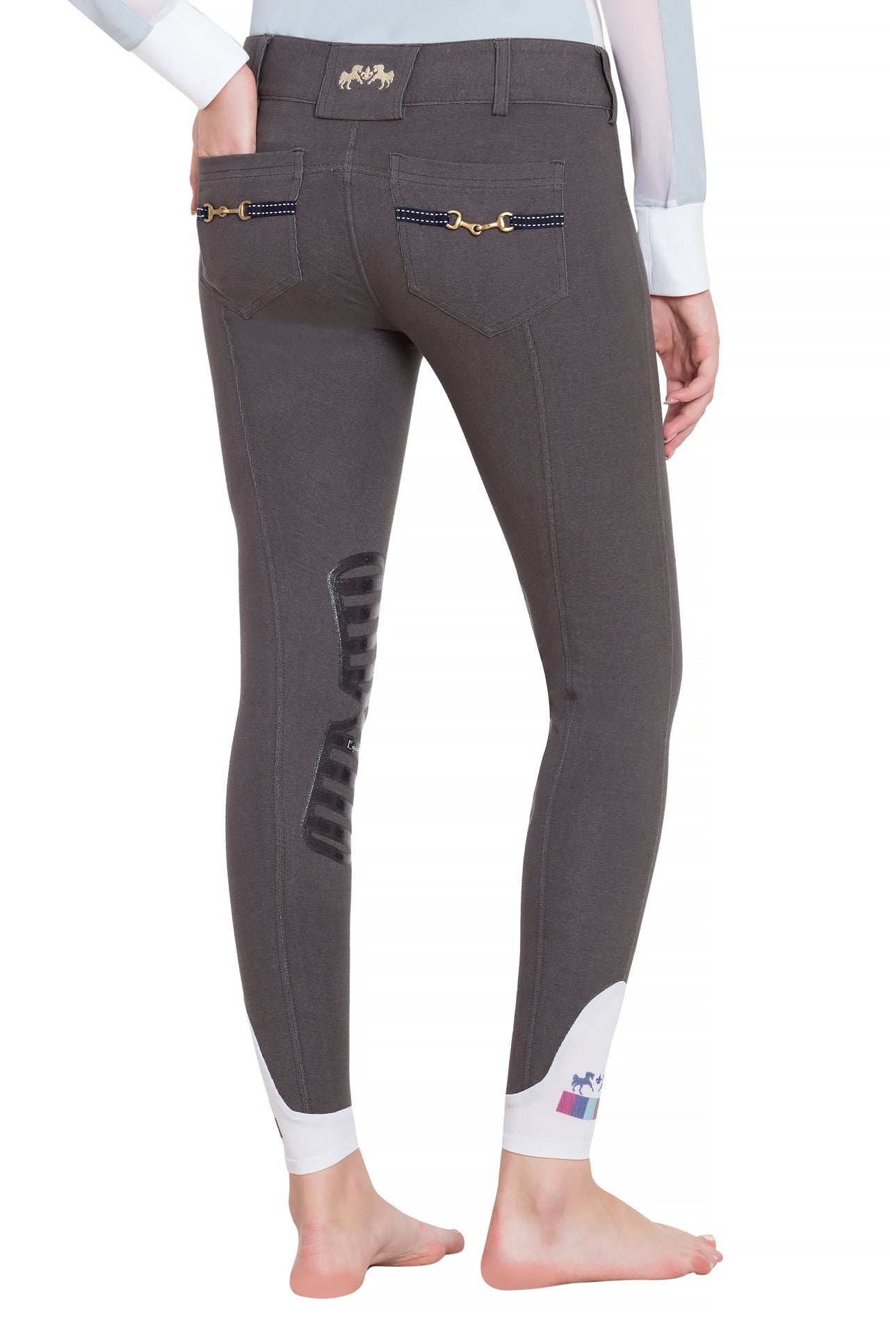 Equine Couture Ladies Sophie Silicone Knee Patch Breeches_213
