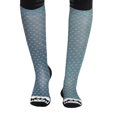 Equine Couture Ladies Hunter Padded Knee Hi Boot Socks_2