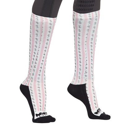 Equine Couture Ladies Isabel Padded Knee Hi Boot Socks_1735