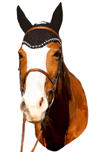 Equine Couture Fly Bonnet with Crystals_3015