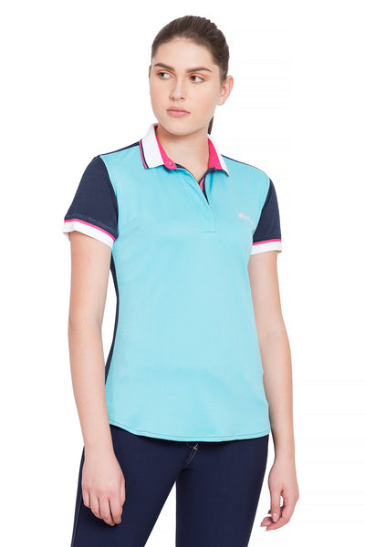 Equine Couture Ladies Pearl Short Sleeve Polo Sport Shirt_4273