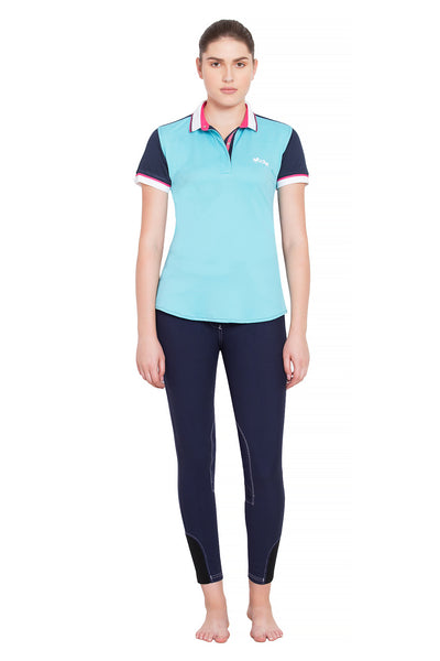 Equine Couture Ladies Pearl Short Sleeve Polo Sport Shirt_4276