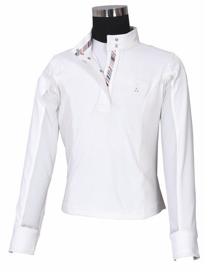 Equine Couture Children's Cara Long Sleeve Show Shirt_4307