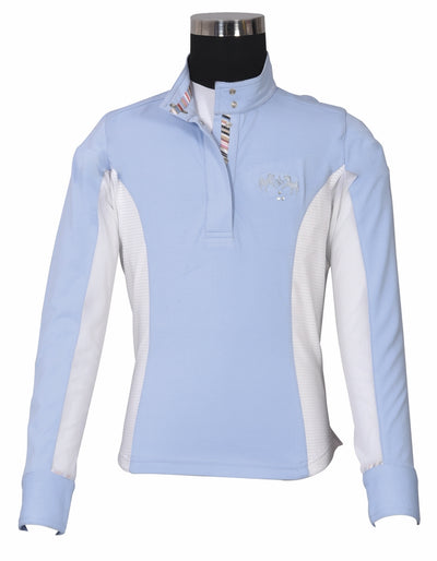 Equine Couture Children's Cara Long Sleeve Show Shirt_4313
