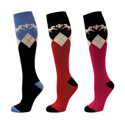 Equine Couture Ladies Hadley Knee Hi Socks - 3 Pack_1774