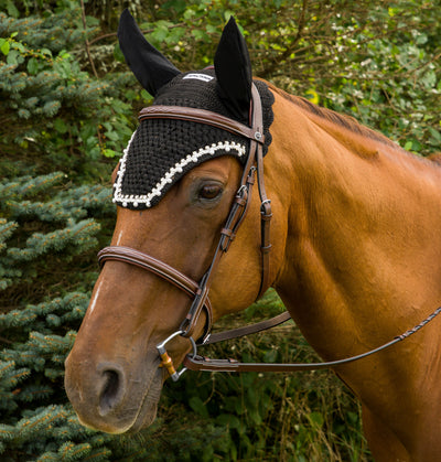 Equine Couture Fly Bonnet with Pearls and Crystals_3