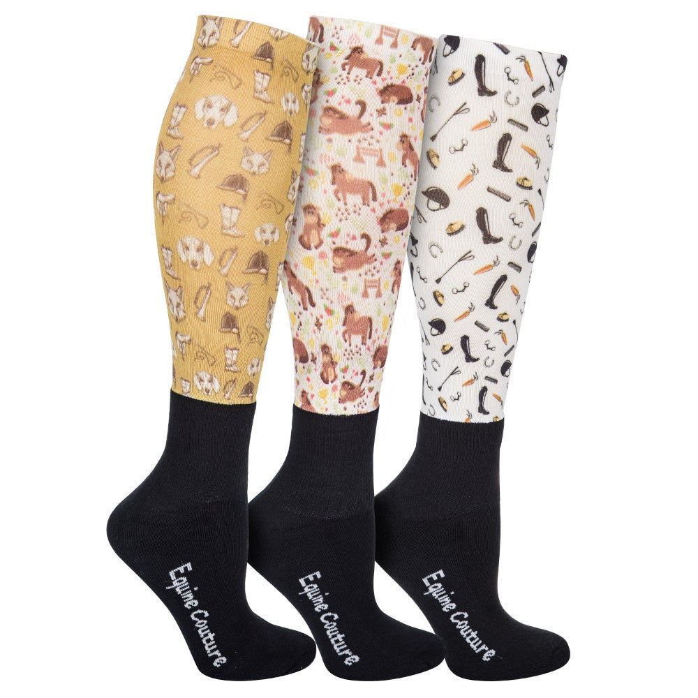EQUINE COUTURE OTC SOCK 3 PACK