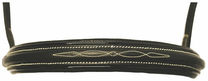 Henri de Rivel Pro Mono Crown Fancy Bridle with Patent Leather Piping and Laced Reins_1912