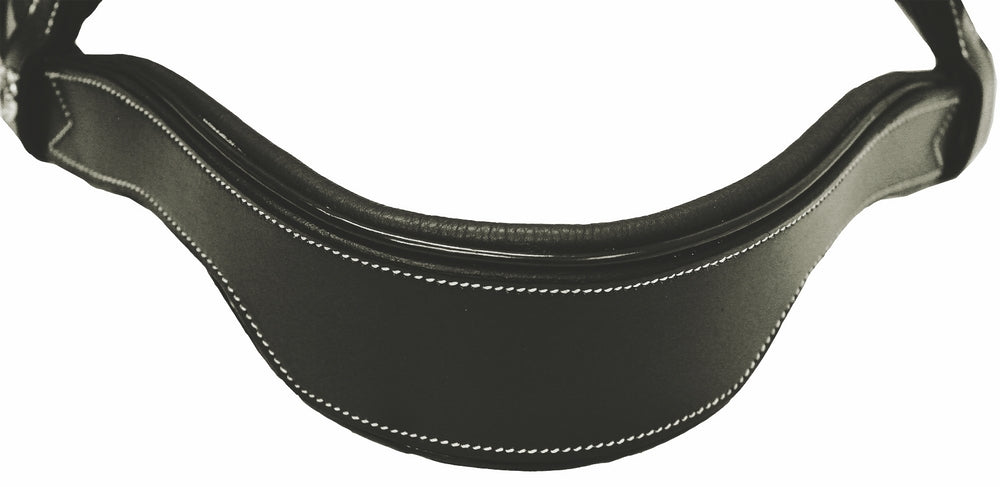 Henri de Rivel Pro Mono Crown Fancy Bridle with Patent Leather Piping and Laced Reins_1913