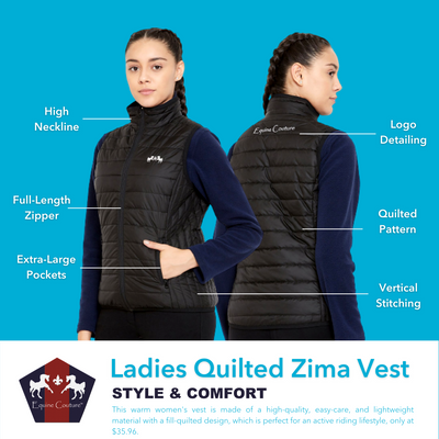 Equine Couture Women Quilted Zima Vest
