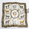 AWST Int'l Horses in Blankets Medallion Scarf