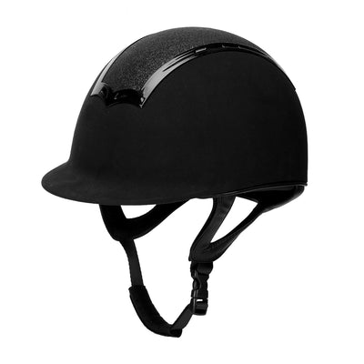 TuffRider Show Time Plus Helmet |Protective Head Gear for Equestrian Riders - SEI Certified, Tough and Durable - Black_3489