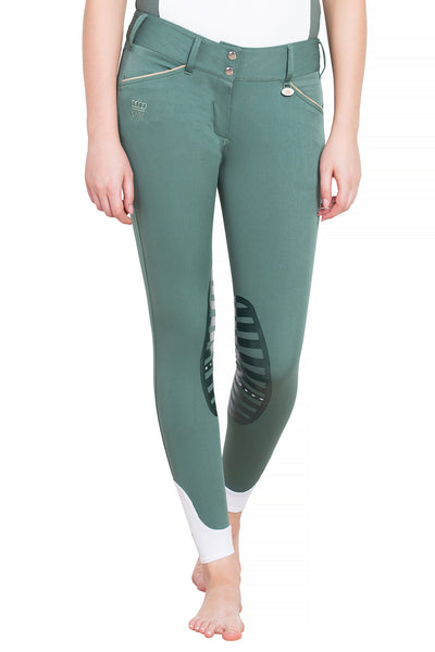 George H Morris Ladies Add Back Silicone Knee Patch Breeches_696
