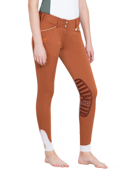 George H Morris Ladies Add Back Silicone Knee Patch Breeches_705