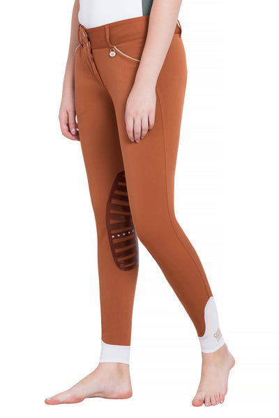 George H Morris Ladies Add Back Silicone Knee Patch Breeches_703