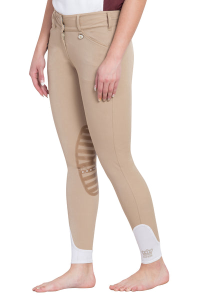 George H Morris Ladies Add Back Silicone Knee Patch Breeches_715