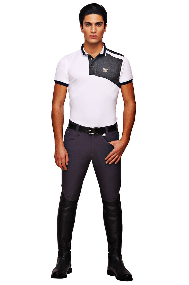 George H Morris Men's Grand Prix Knee Patch Breeches_1252
