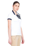 George H Morris Ladies Hunter Short Sleeve Polo Sport Shirt_4586