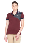 George H Morris Ladies Hunter Short Sleeve Polo Sport Shirt_4598