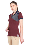 George H Morris Ladies Hunter Short Sleeve Polo Sport Shirt_4597